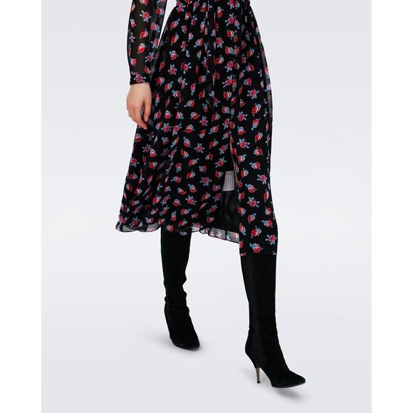 DVF Diane von Furstenberg Erica floral-print midi dress Size 0 - Picture 4 of 11